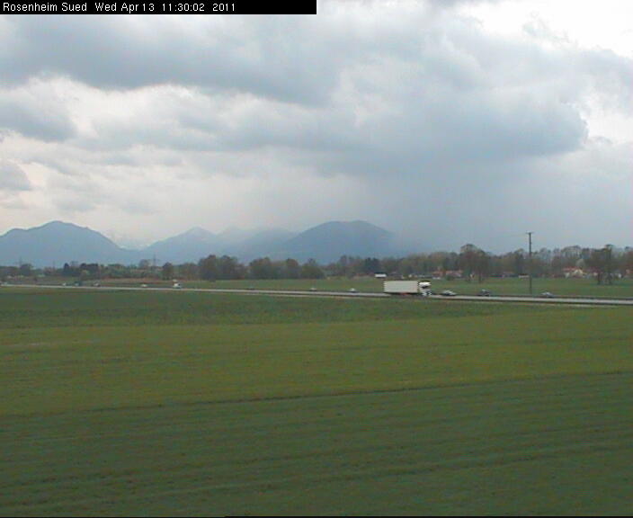 Sponsored by PraxPlan -- Der Terminplaner mit Rechnung -- Germany Rosenheim - Blick Inntal mit Wendelstein und B15 Verkehrslage